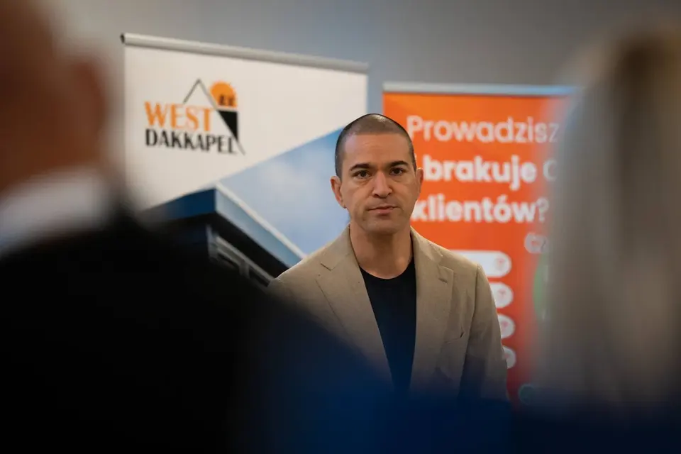 Spreker op een zakelijke conferentie